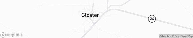 Gloster - map
