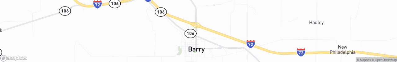 Barry Travel Plaza 66 - map