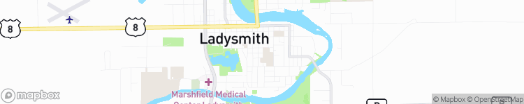 Ladysmith - map