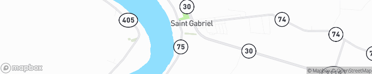 Saint Gabriel - map