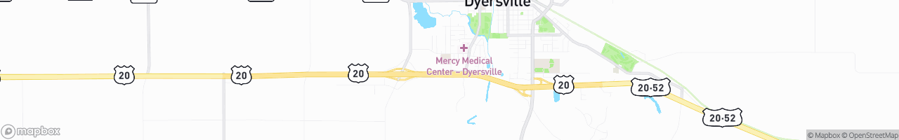 Dyersville Kwik Stop - map