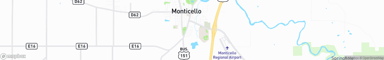 Monticello - map