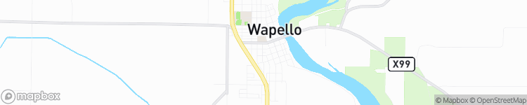 Wapello - map