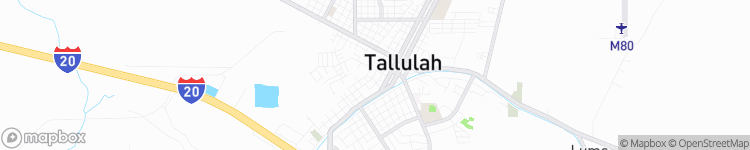 Tallulah - map