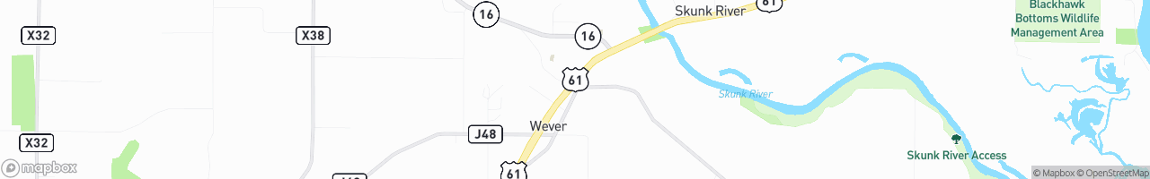 Wever Junction Inc - map