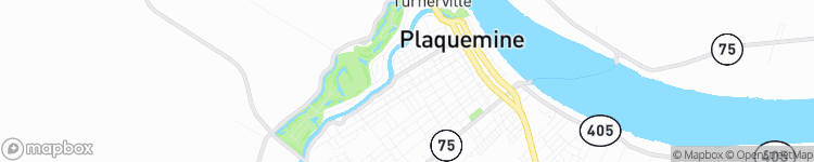 Plaquemine - map