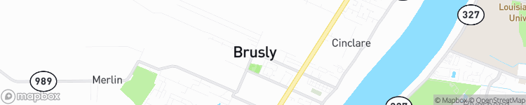 Brusly - map