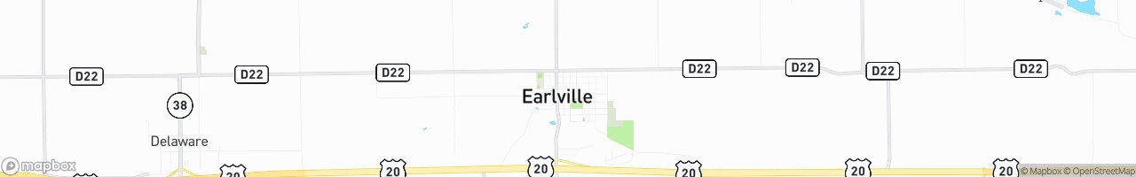 Earlville - map