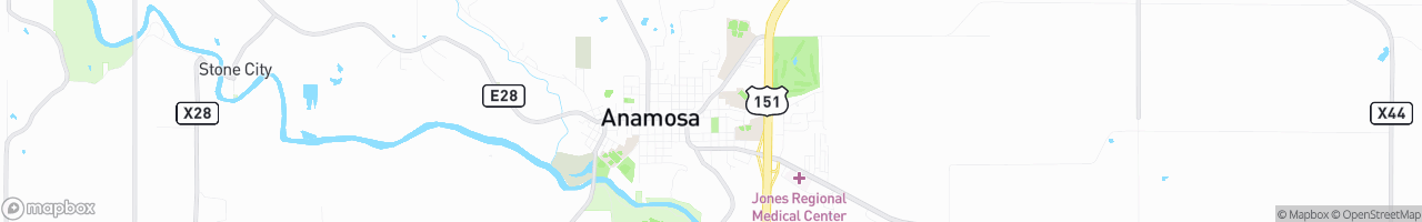 Anamosa - map