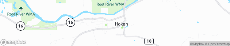Hokah - map