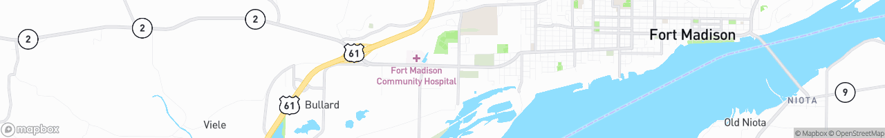 Fort Madison Fast Break - map