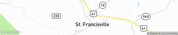 Saint Francisville - map