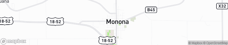 Monona - map