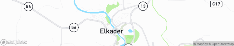 Elkader - map