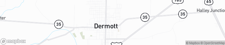Dermott - map