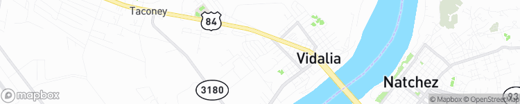 Vidalia - map
