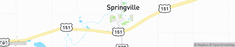 Springville - map