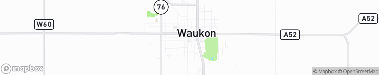 Waukon - map