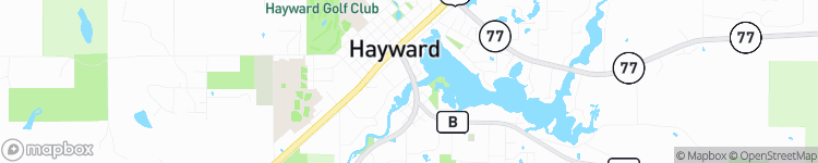 Hayward - map