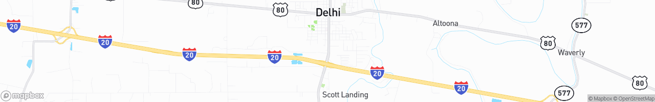 Delhi Texaco - map