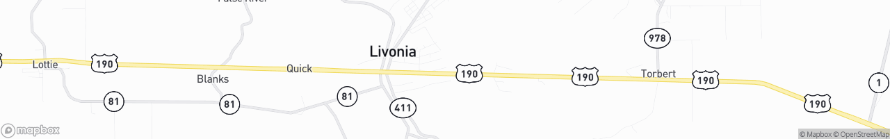 Livonia Truck Plaza - map