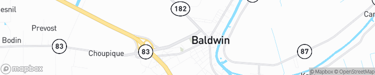 Baldwin - map