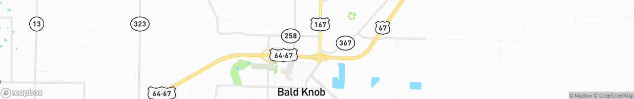 Bald Knob Exxon Gas LLC - map