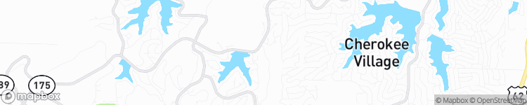 Cherokee Village - map