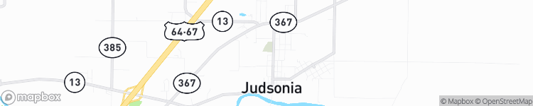 Judsonia - map