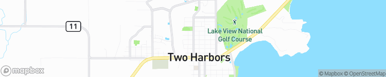 Two Harbors - map