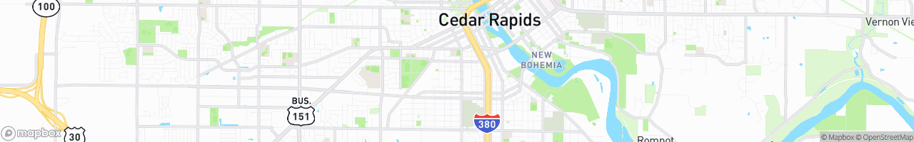 Cedar Rapids - map