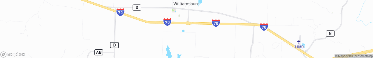 Williamsburg Truck Stop - map