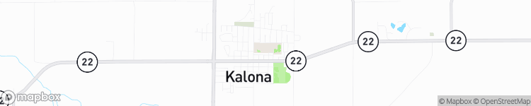 Kalona - map