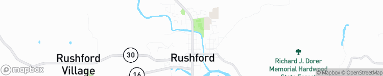 Rushford - map