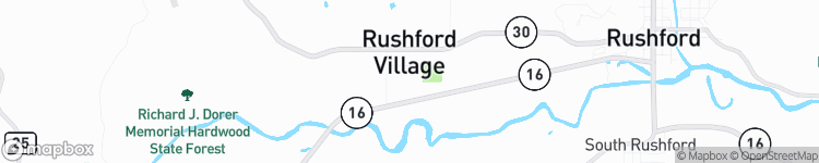 Rushford Village - map