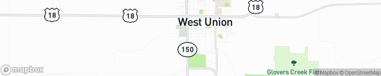 West Union - map