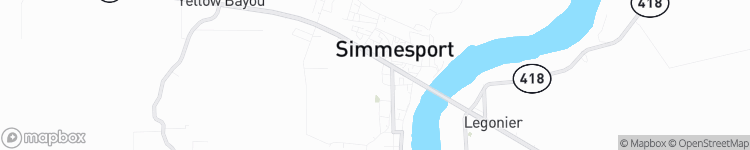 Simmesport - map