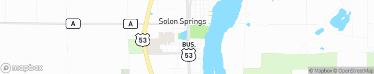 Solon Springs - map