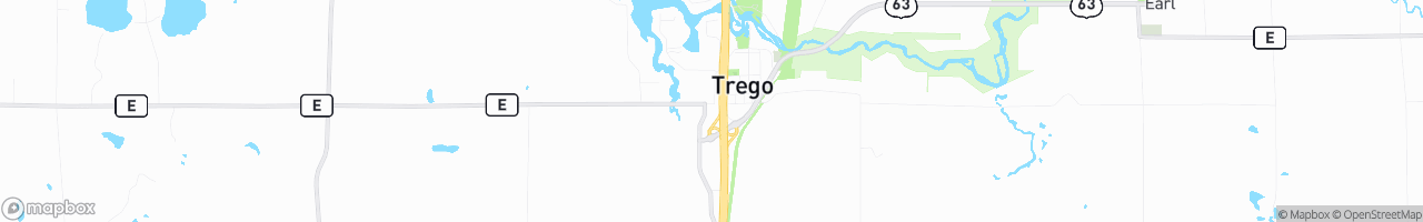Trego Travel Center - map
