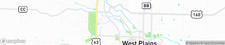 West Plains - map