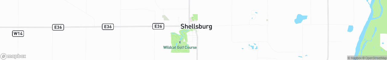 Shellsburg - map