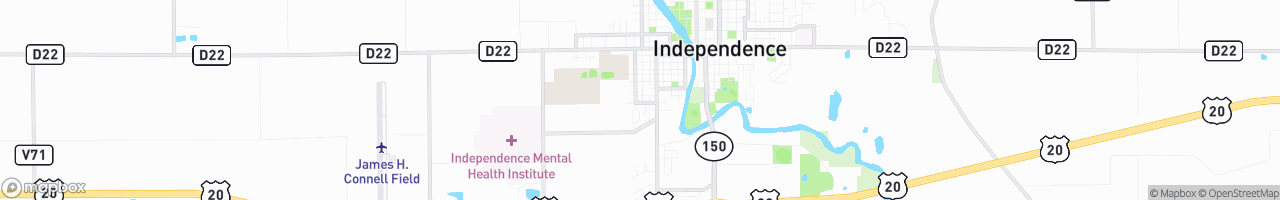 Independence - map