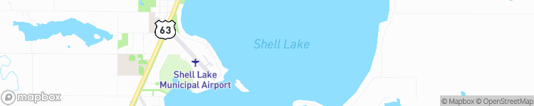 Shell Lake - map