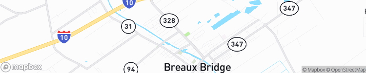 Breaux Bridge - map