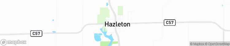 Hazleton - map
