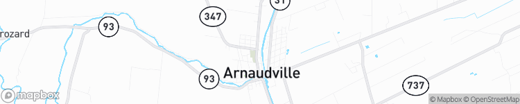 Arnaudville - map
