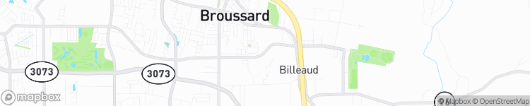 Broussard - map
