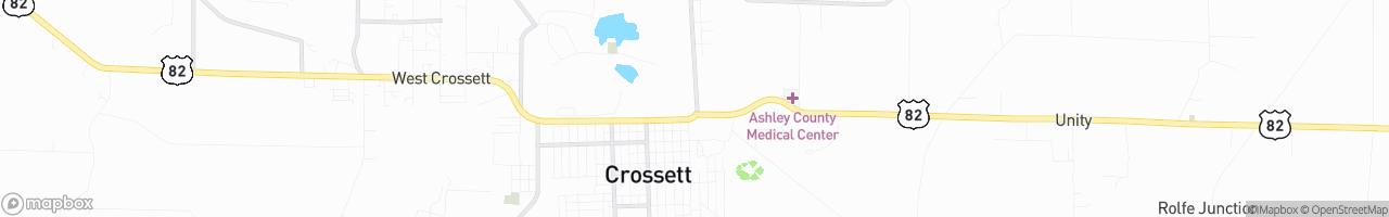 Crossett Road Mart - map
