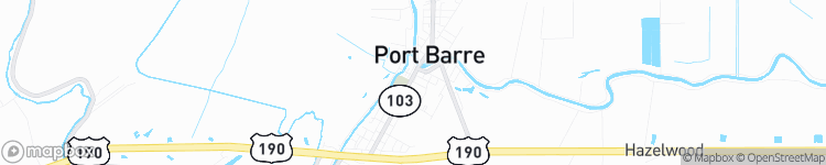 Port Barre - map
