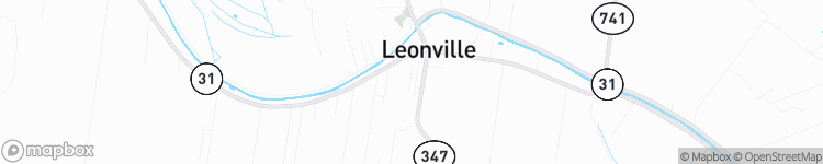 Leonville - map